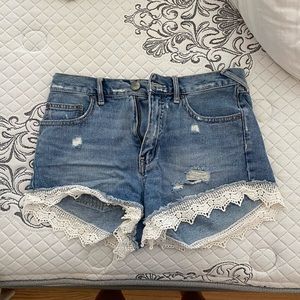 Free People Jean Short with Trim